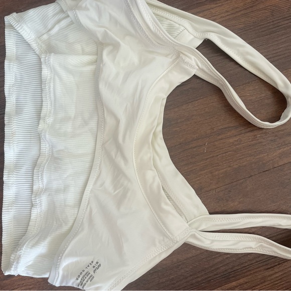 White Ribbed bikini top - Picture 4 of 5